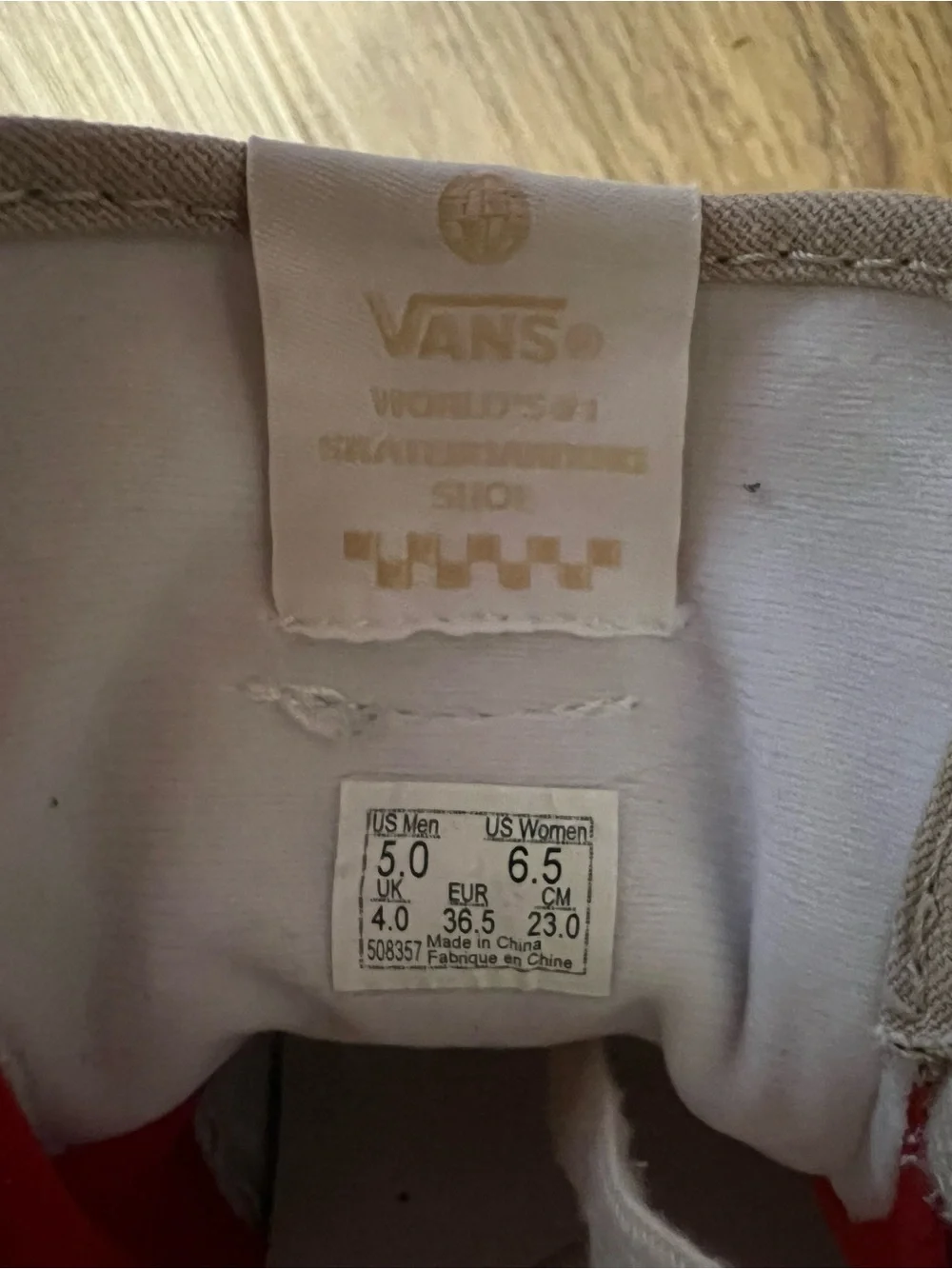 Vans Women’s Mid-Top Sneakers in Light Beige